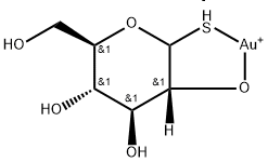 葡糖硫金 结构式