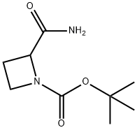 tert-butyl 2-carbamoylazetidine-1-carboxylate Struktur
