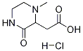 (1-METHYL-3-OXO-PIPERAZIN-2-YL)-ACETIC ACIDHYDROCHLORIDE Structure