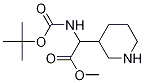 Methyl 2-(Boc-aMino)-2-(3-piperidyl)acetate Structure