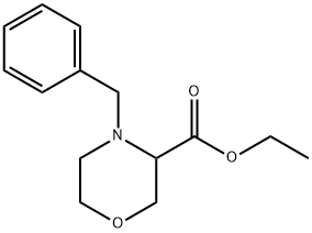 4-苄基吗啉-3-甲酸乙酯 结构式