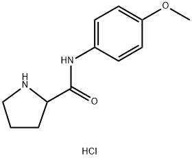 N-(4-Methoxyphenyl)-2-pyrrolidinecarboxamidehydrochloride Struktur