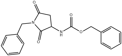 1-Benzyl-3-N-Cbz-amino-2,5-dioxo-pyrrolidine Struktur