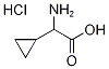 2-amino-2-cyclopropylacetic acid hydrochloride Struktur