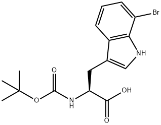 BOC-7-溴-DL-色氨酸,1219432-58-2,结构式