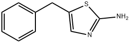 5-ベンジル-1,3-チアゾール-2-アミン 化学構造式