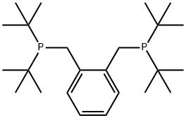 Α,Α'-ビス(ジ-T-ブチルホスフィノ)-O-キシレン 化学構造式