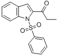 2-(1-OXOPROPYL)-1-(PHENYLSULFONYL)-1H-INDOLE 结构式