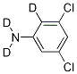 3,5‐ジクロロアニリン‐2,4,6‐D3 化学構造式