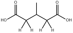 3‐メチルペンタン二酸‐2,2,4,4‐D4 化学構造式