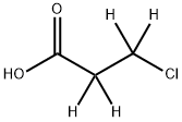 3‐クロロプロピオン酸‐2,2,3,3‐D4 化学構造式