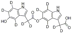 5-Hydroxyindole-4,6,7-d3-3-acetic--d2 Acid  5-Hydroxyindole-4,6,7-d3-3-acetic-2,2-d2 Acid Struktur