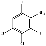 3,4‐ジクロロアニリン‐2,6‐D2 化学構造式