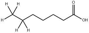 Heptanoic--d5 Acid Structure