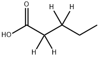 Pentanoic--d4 Acid Structure