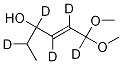 TRANS‐4‐ヒドロキシ‐2‐ヘキセナール‐5,5,6,6,6‐D5ジメチルアセタール 化学構造式