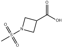 1-甲磺酰基氮杂环丁烷-3-羧酸, 1219828-27-9, 结构式