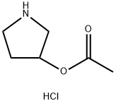 酢酸3-ピロリジニル塩酸塩 化学構造式