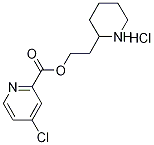 2-(2-Piperidinyl)ethyl 4-chloro-2-pyridinecarboxylate hydrochloride Structure