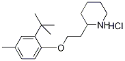 2-{2-[2-(tert-Butyl)-4-methylphenoxy]-ethyl}piperidine hydrochloride Structure