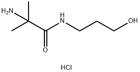 2-Amino-N-(3-hydroxypropyl)-2-methylpropanamidehydrochloride Struktur