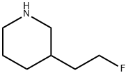 3-(2-Fluoroethyl)piperidine Structure