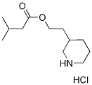 2-(3-Piperidinyl)ethyl 3-methylbutanoatehydrochloride Structure