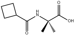 N-(Cyclobutylcarbonyl)-2-methylalanine Structure