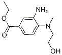 Ethyl 3-amino-4-[(2-hydroxyethyl)(methyl)amino]-benzoate Struktur