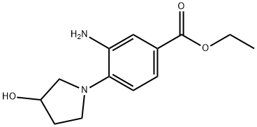 Ethyl 3-amino-4-(3-hydroxy-1-pyrrolidinyl)benzoate Structure