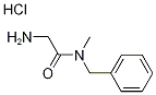 2-アミノ-N-ベンジル-N-メチルアセトアミド塩酸塩 化学構造式