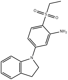 5-(2,3-Dihydro-1H-indol-1-yl)-2-(ethylsulfonyl)-phenylamine Struktur