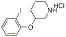 2-Iodophenyl 3-piperidinyl ether hydrochloride 化学構造式
