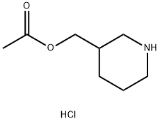 3-Piperidinylmethyl acetate hydrochloride Structure