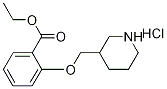 Ethyl 2-(3-piperidinylmethoxy)benzoatehydrochloride Structure