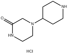 4-(4-Piperidinyl)-2-piperazinone dihydrochloride Structure