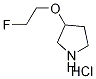 3-(2-Fluoroethoxy)pyrrolidine hydrochloride Structure