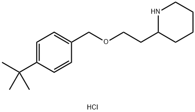 2-(2-{[4-(tert-Butyl)benzyl]oxy}ethyl)piperidinehydrochloride Struktur