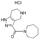1-Azepanyl(4,5,6,7-tetrahydro-1H-pyrazolo-[4,3-c]pyridin-3-yl)methanone hydrochloride Struktur