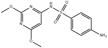 磺胺二甲氧嘧啶,122-11-2,结构式