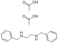 N,N'-Dibenzyl ethylenediamine diacetate Struktur