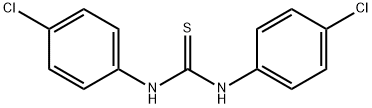 1,3-ビス(p-クロロフェニル)チオ尿素 化学構造式