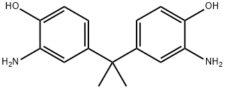 2,2-Bis(3-amino-4-hydroxyphenyl)propane Struktur