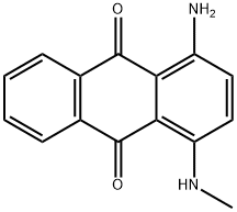 1-(メチルアミノ)-4-アミノアントラキノン 化学構造式
