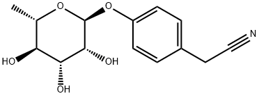 4-(rhamnosyloxy)phenylacetonitrile Structure