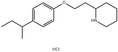 2-{2-[4-(sec-Butyl)phenoxy]ethyl}piperidinehydrochloride Struktur
