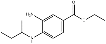 3-アミノ-4-(SEC-ブチルアミノ)安息香酸エチル 化学構造式