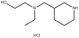 2-[Ethyl(3-piperidinylmethyl)amino]-1-ethanoldihydrochloride Struktur