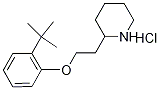 2-{2-[2-(tert-Butyl)phenoxy]ethyl}piperidinehydrochloride Structure