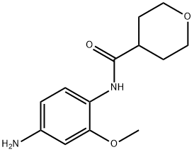 N-(4-氨基-2-甲氧基苯基)四氢-2H-吡喃-4-甲酰胺, 1220019-99-7, 结构式